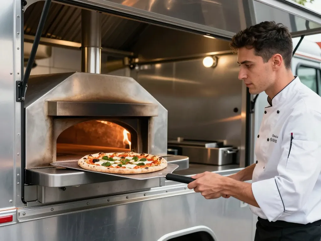 Four à pizza camion